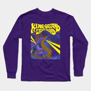 Psychedelic Retro King Gizzard & Lizard Wizard Long Sleeve T-Shirt